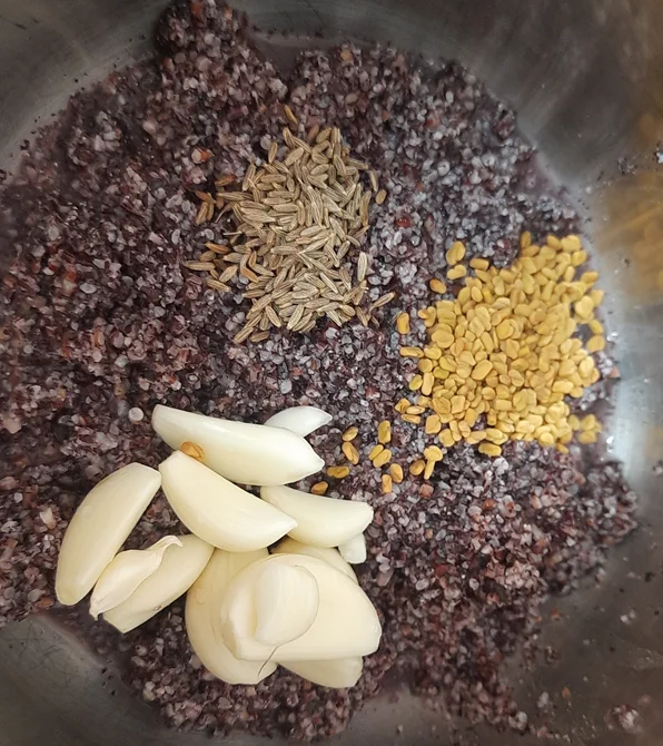 black rice porridge